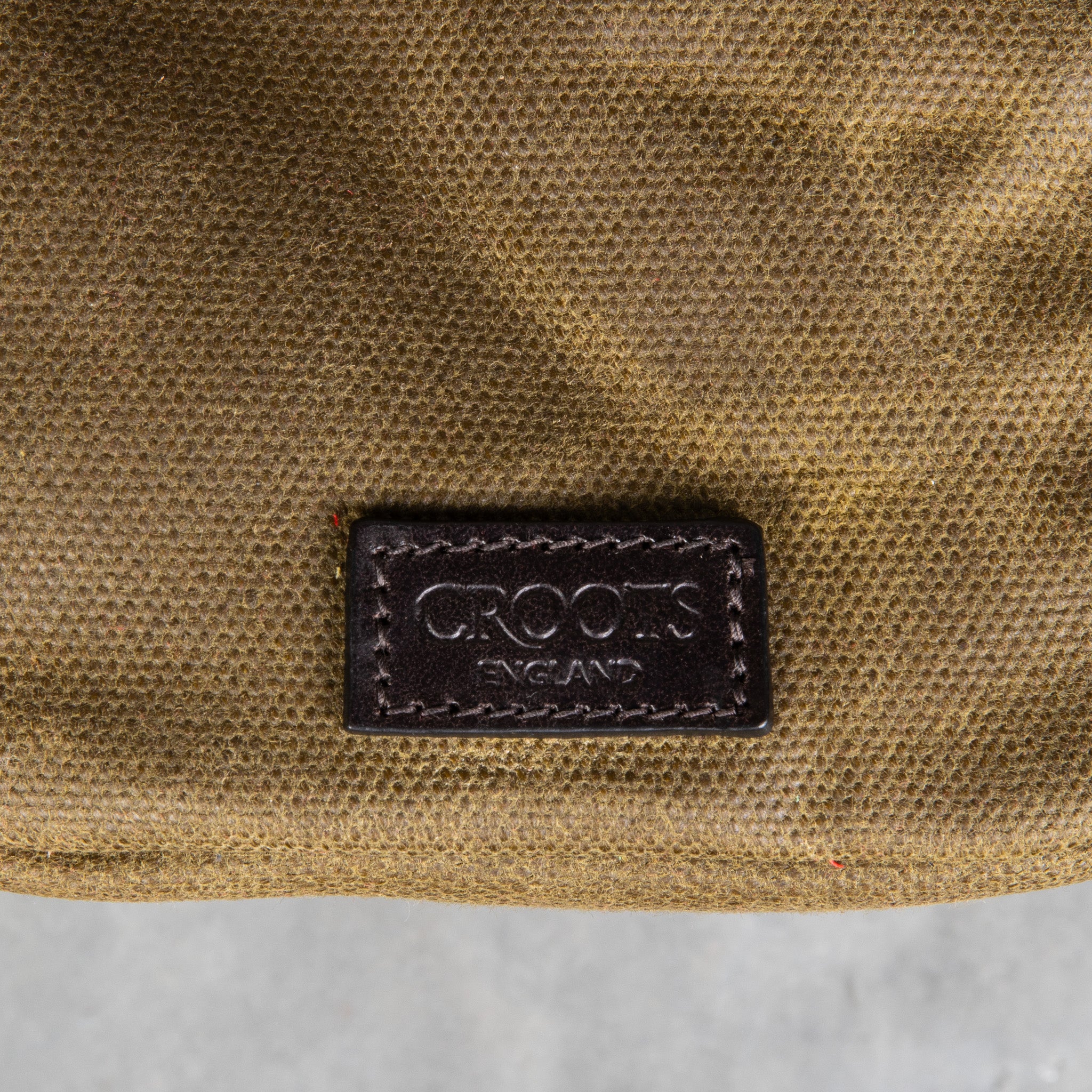 Croots Vintage Waxed Canvas Traveller Bag Olive