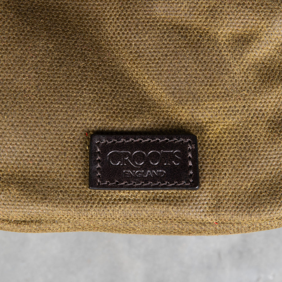 Croots Vintage Waxed Canvas Traveller Bag Olive