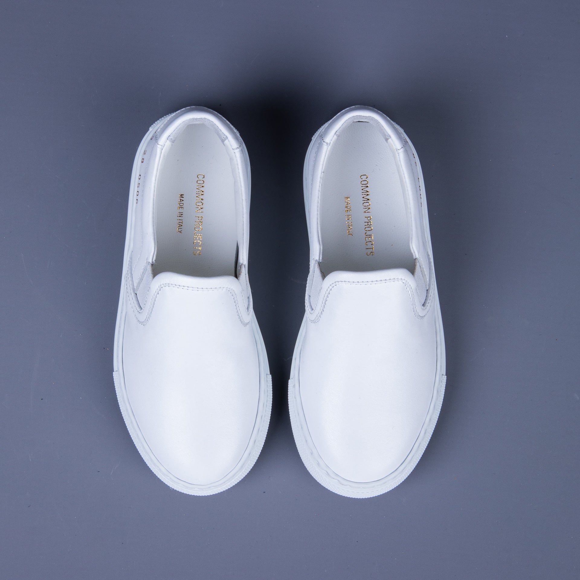 Common Projects Kids Slip-On Leather White