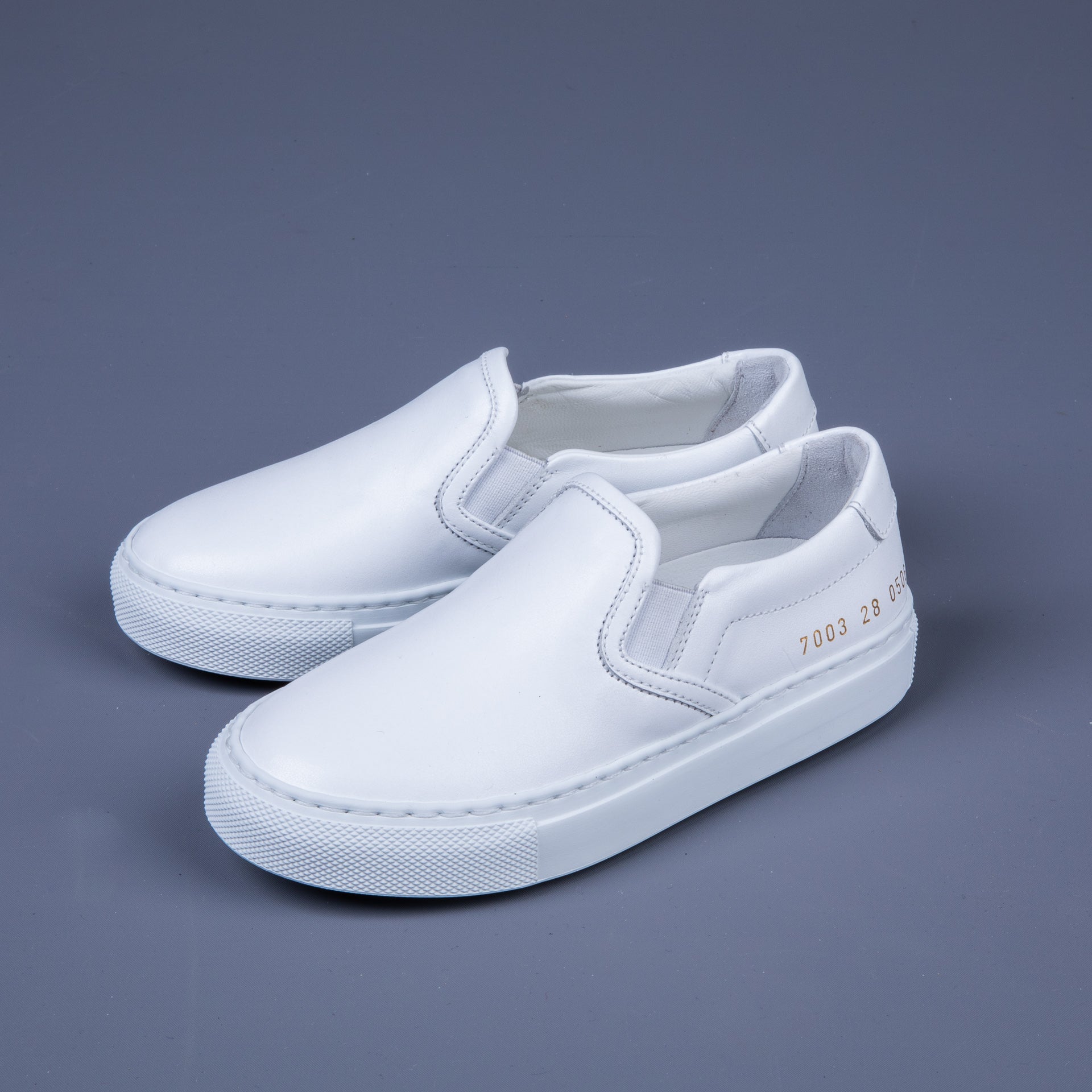 Common Projects Kids Slip-On Leather White