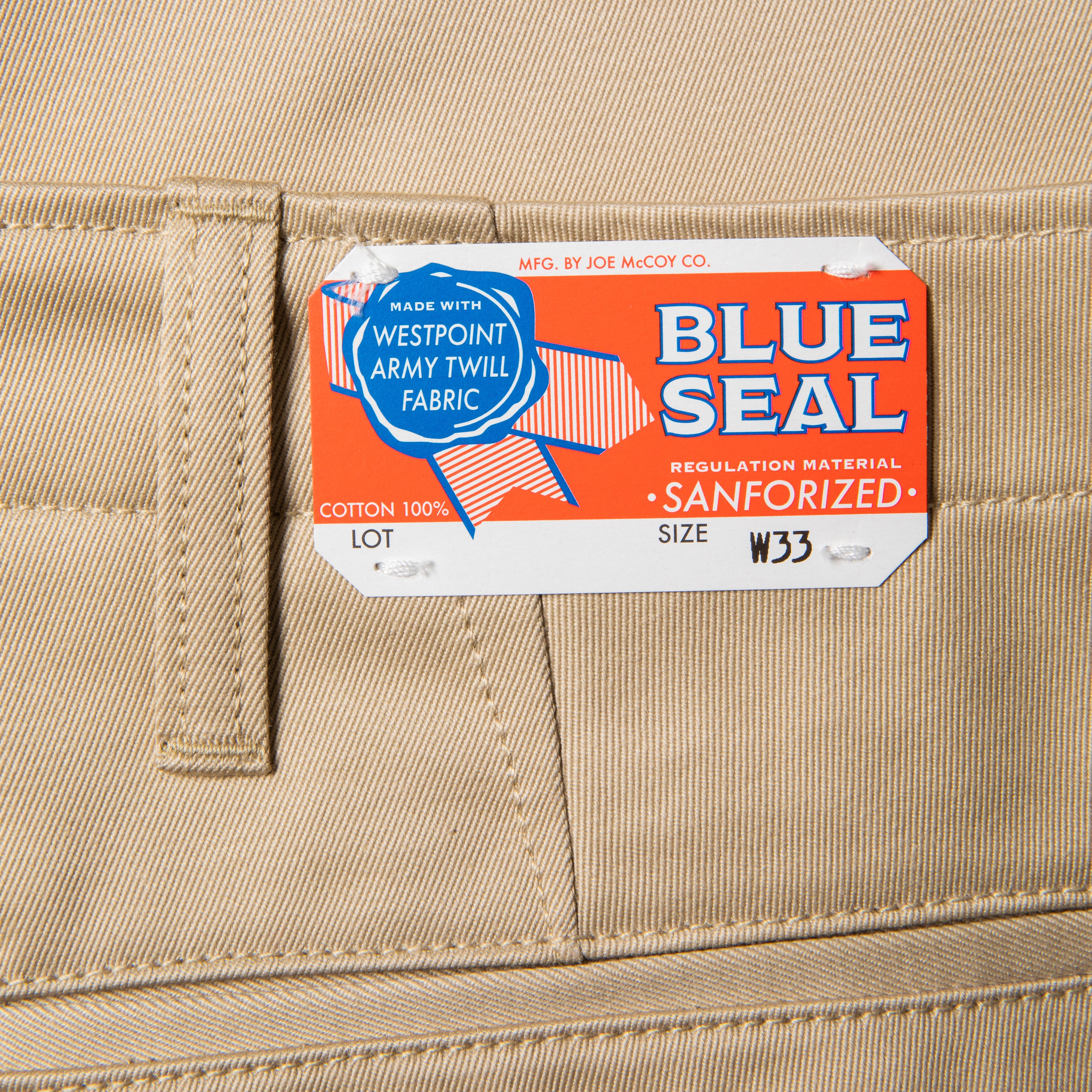 The Real McCoy&#39;s Blue Seal Chino Beige