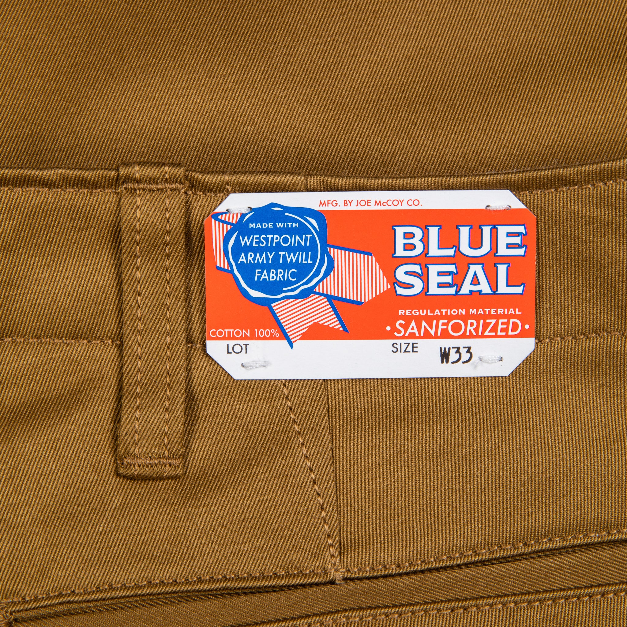 The Real McCoy&#39;s Blue Seal Chino Khaki