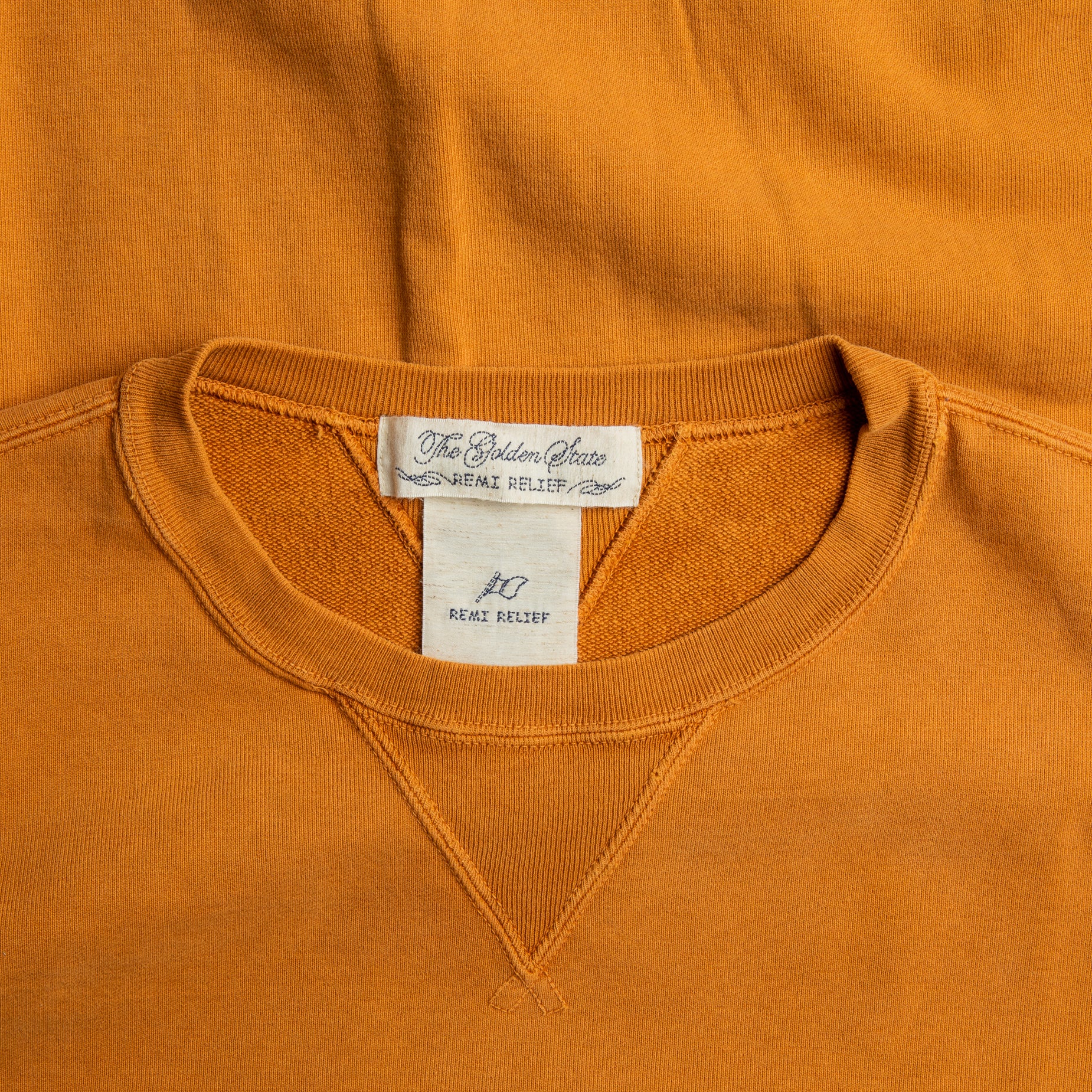 Remi Relief Special Finish Fleece Sweater D. Orange