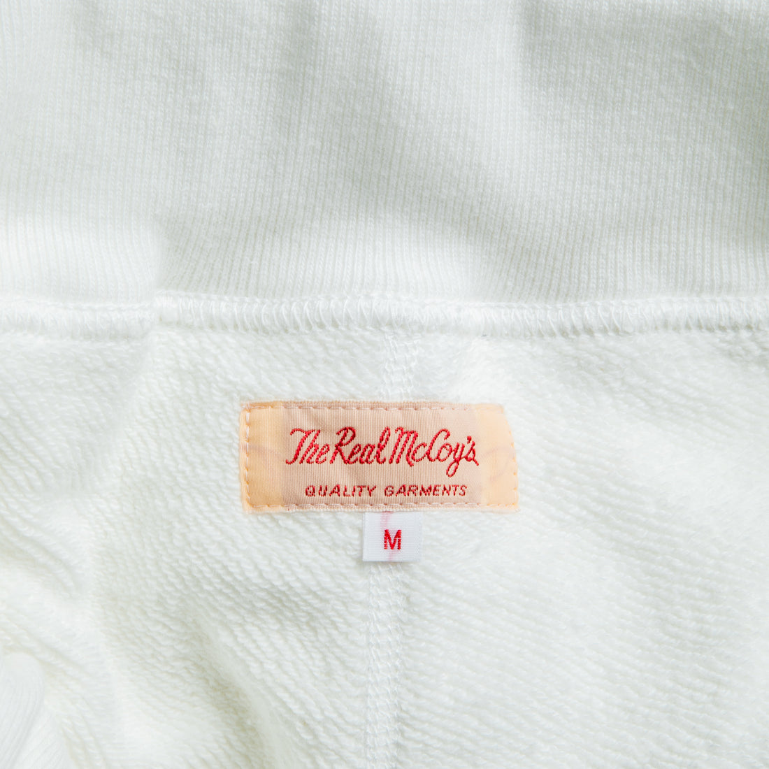 The Real McCoy's 9 Oz Loopwheel Shorts Milk