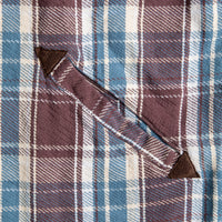 Remi Relief twill checked wide shirt brown