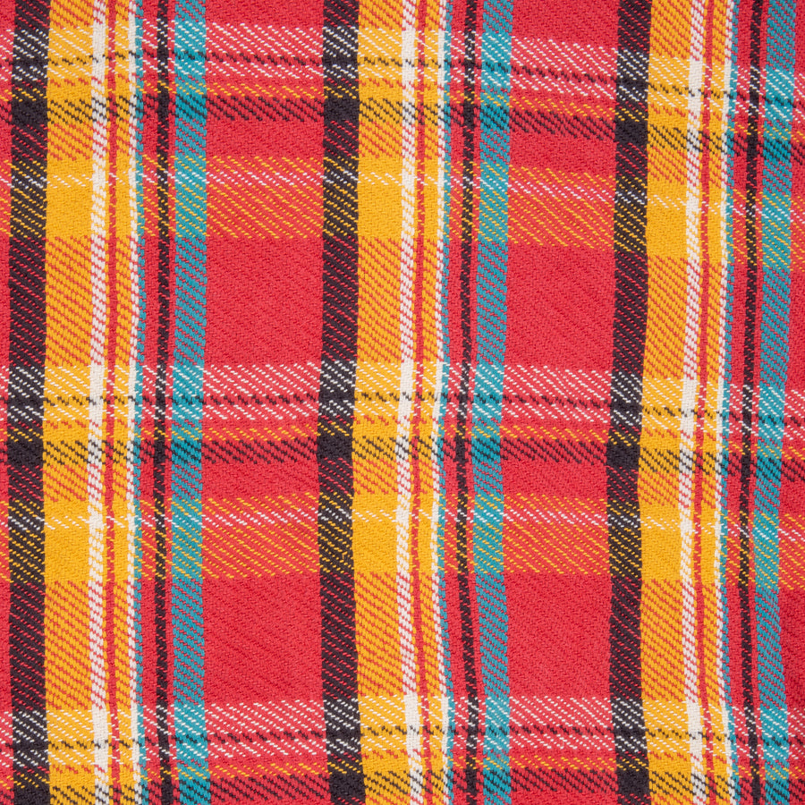 Remi Relief twill checked wide shirt red