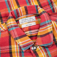 Remi Relief twill checked wide shirt red