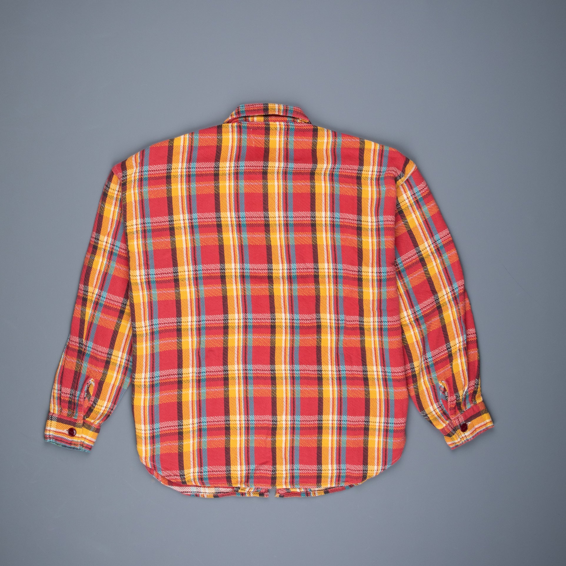 Remi Relief twill checked wide shirt red