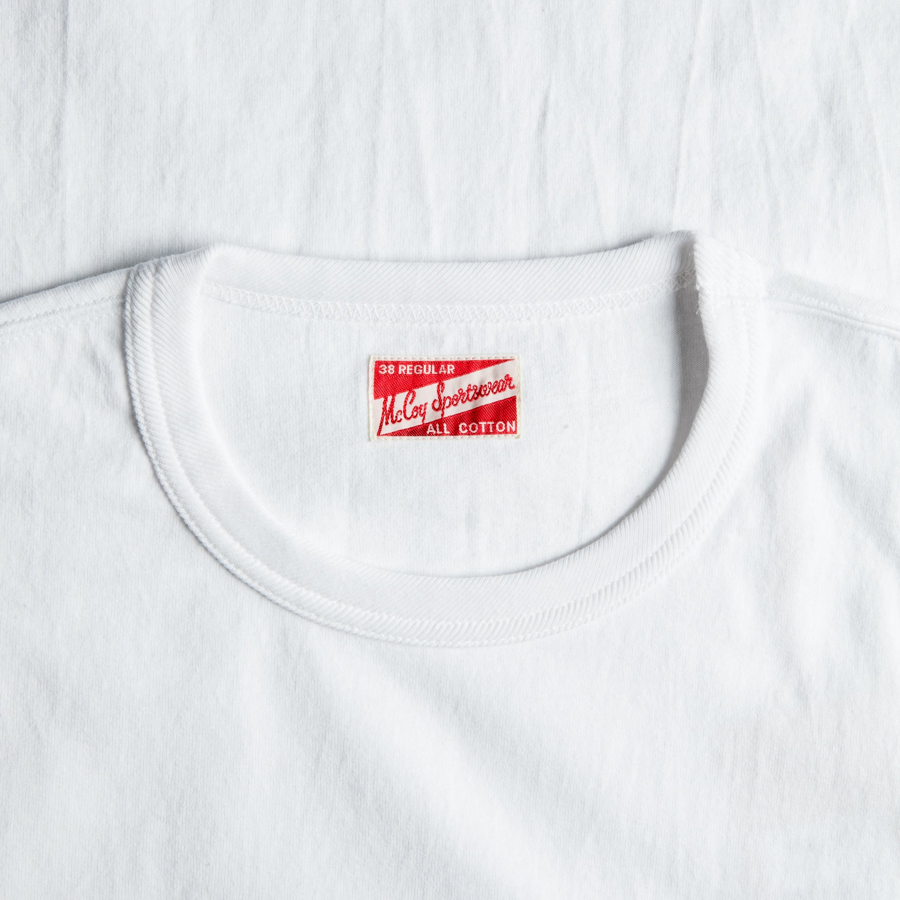 The Real McCoy&#39;s LS Pocket Tee White