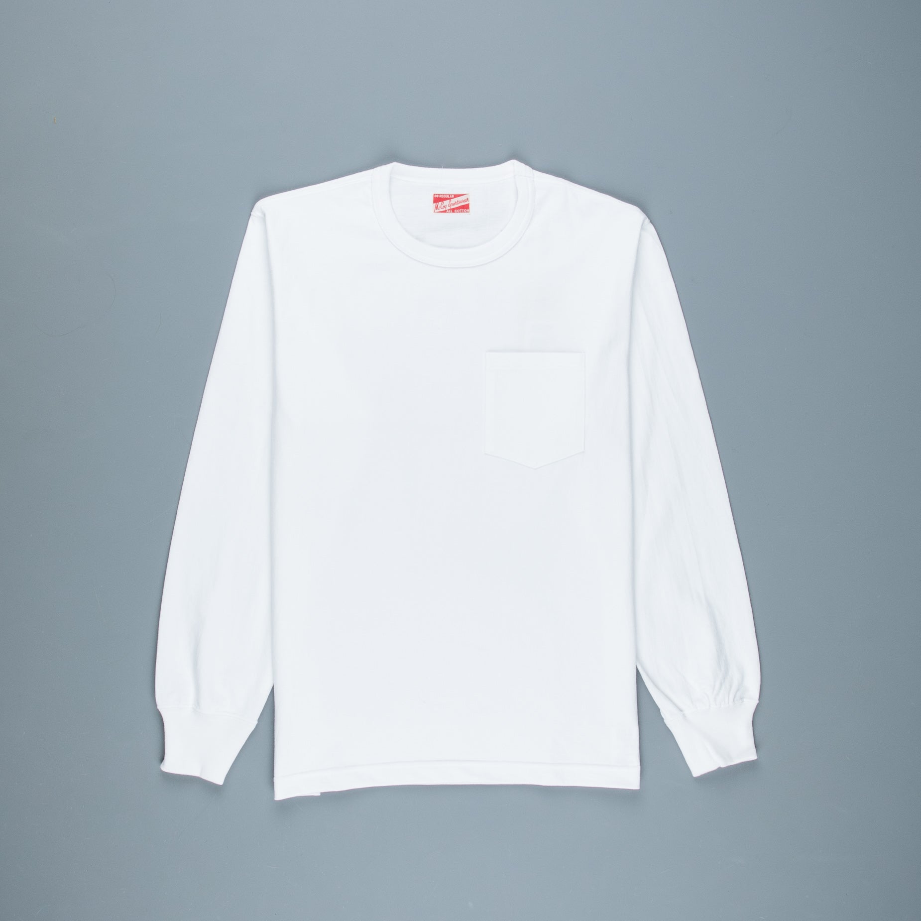 The Real McCoy&#39;s LS Pocket Tee White