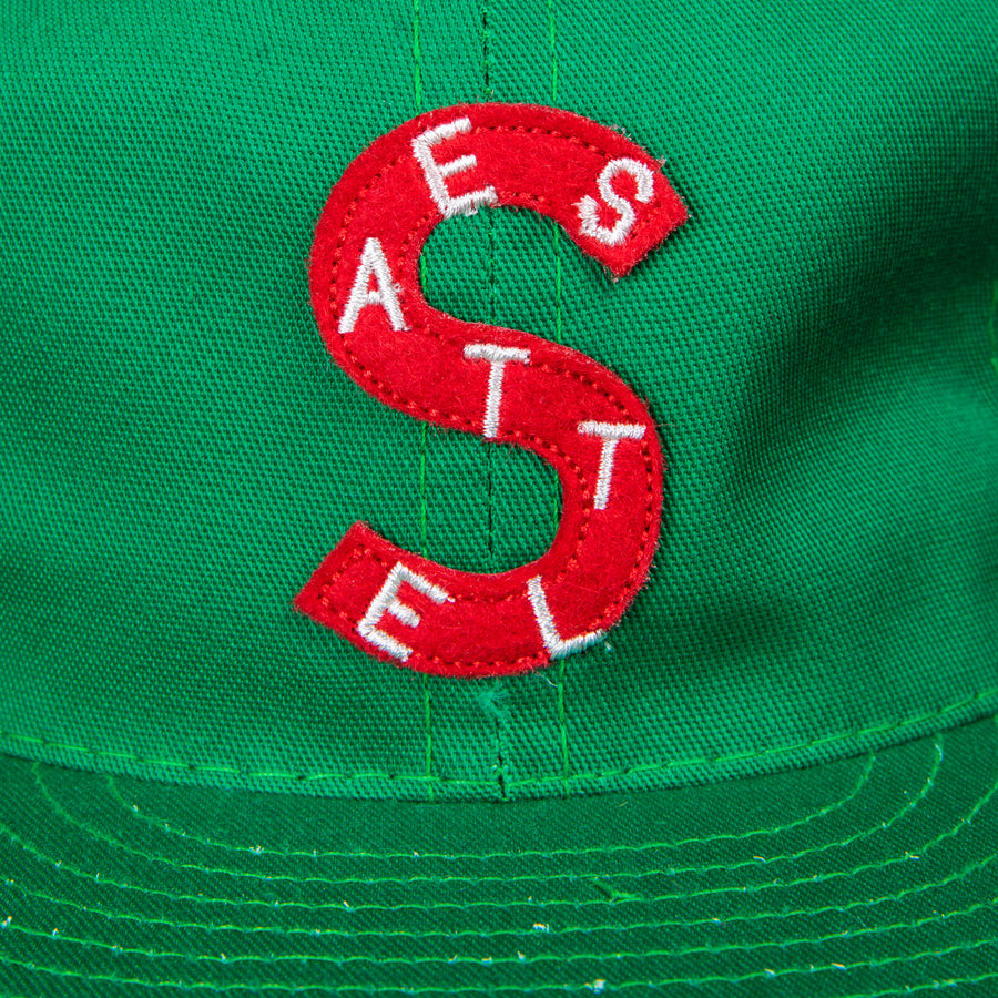 Ebbets Buffalo Seattle Metropolitans 1917 Vintage Ballcap Green