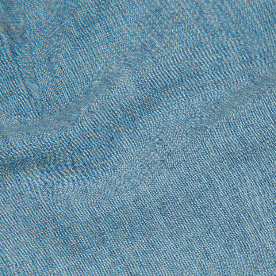 RRL Illinois West Long Sleeve Sport Shirt Medium Wash Chambray