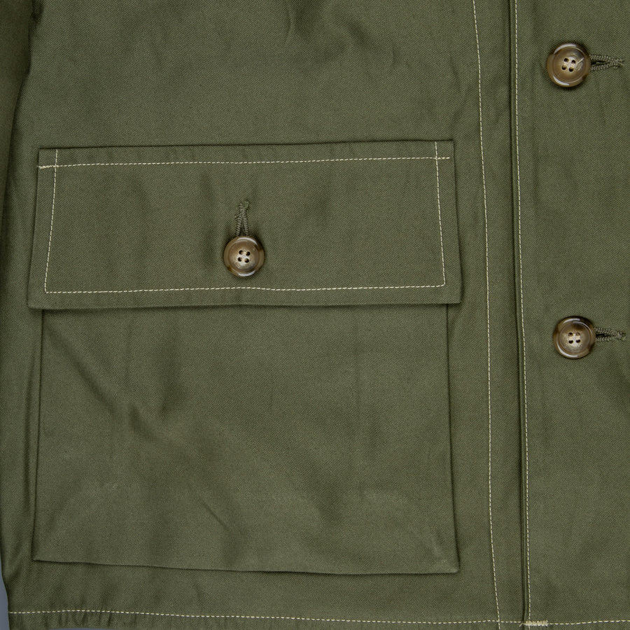 Button flap pocket