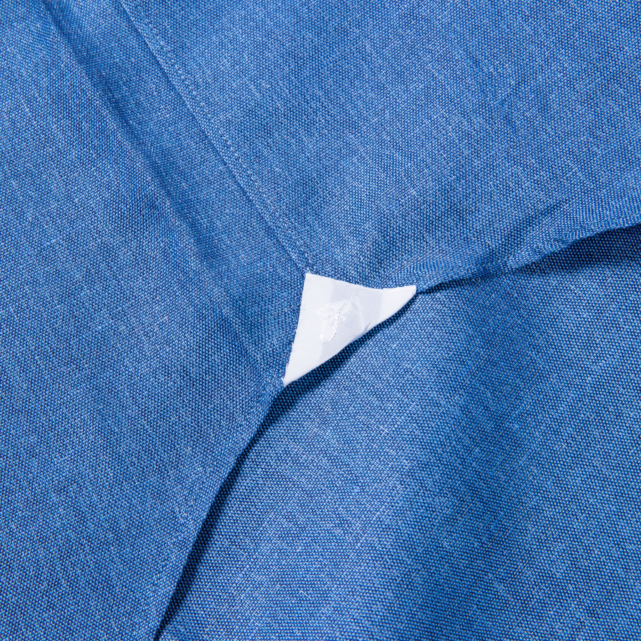Finamore Milano Collo Eduardo Carlo Riva Cotton Linen Chambray Shirt