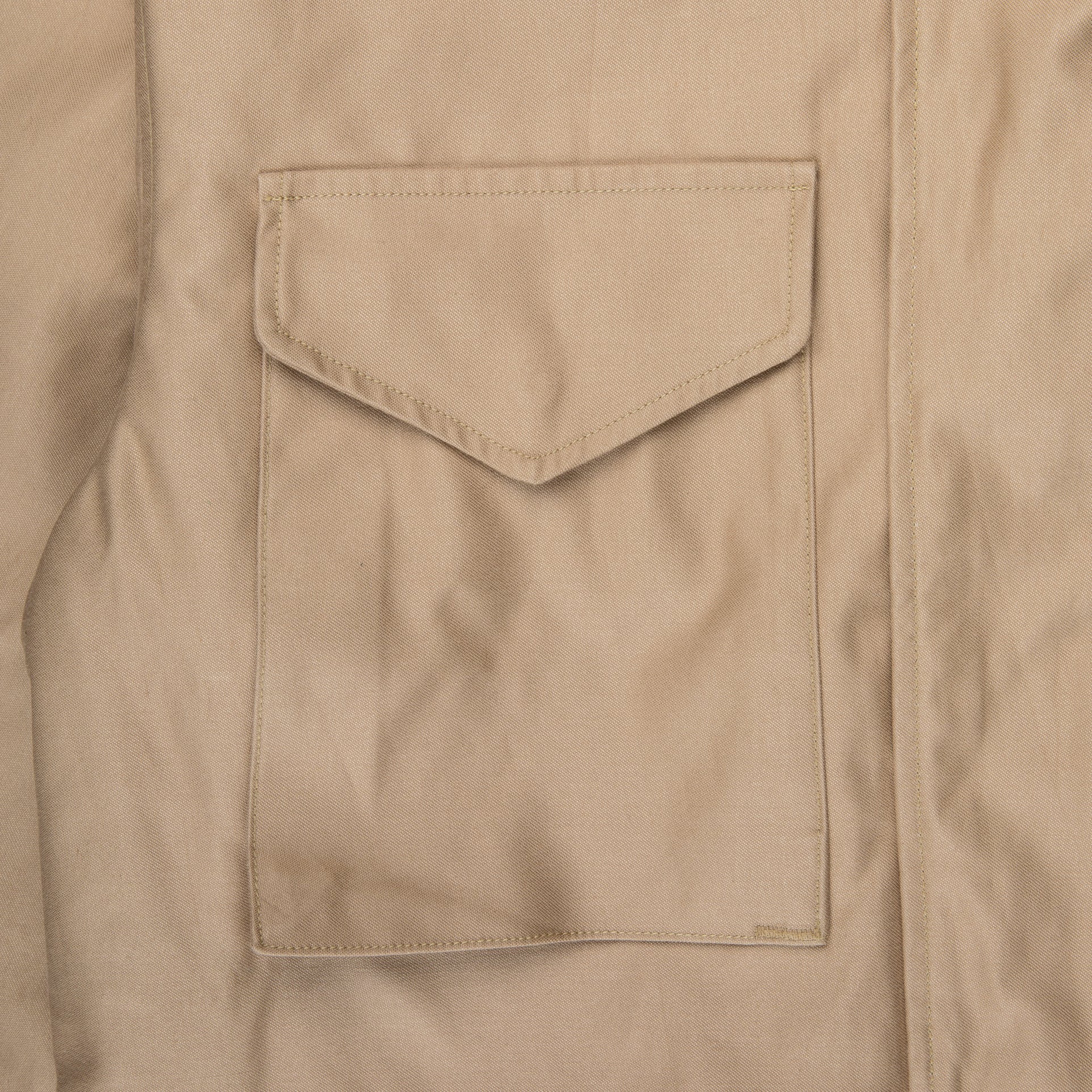 Buttoned flap pocket