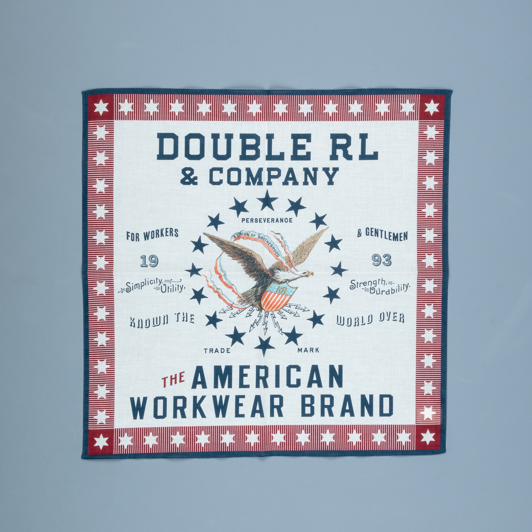RRL Harris Bandana red cream blue