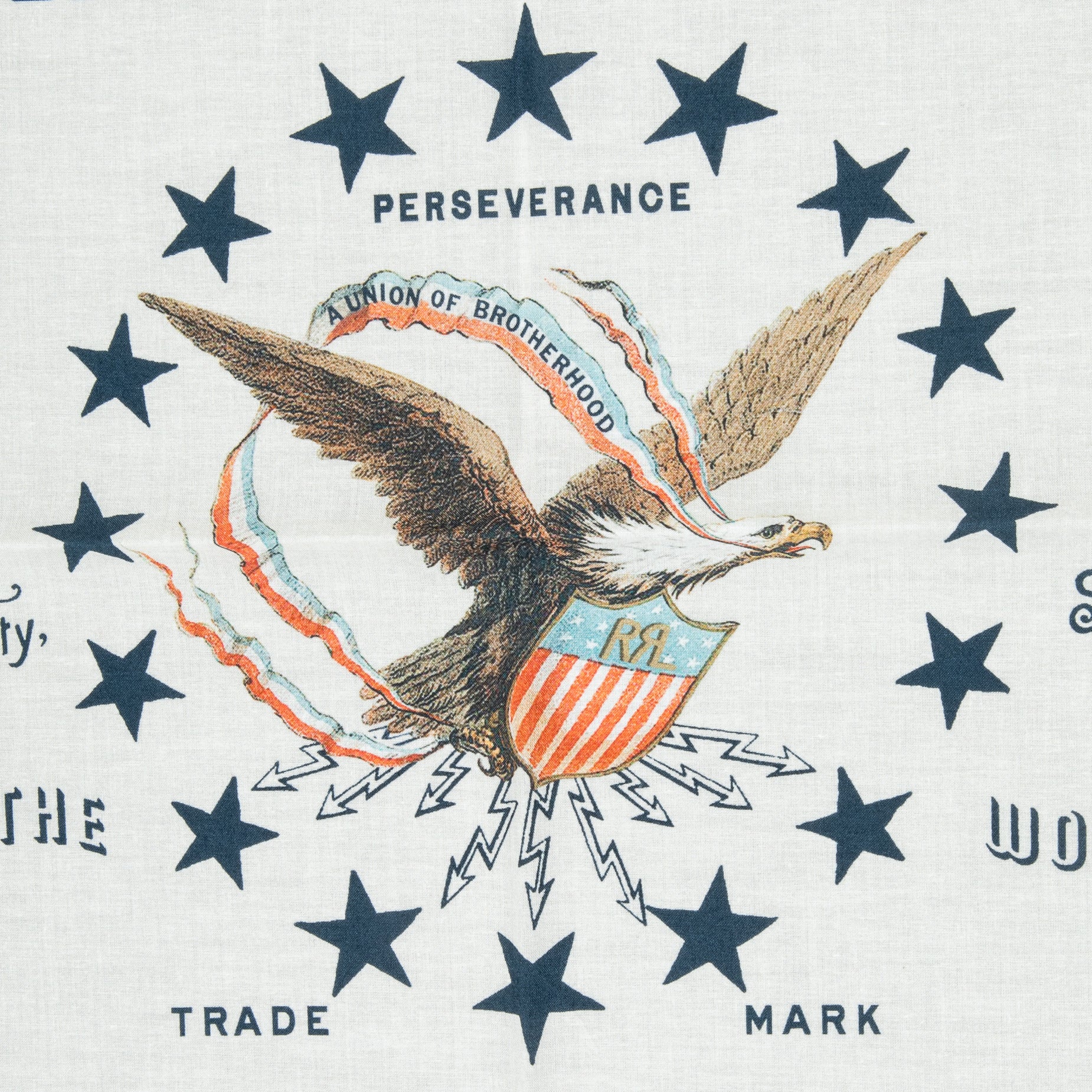 RRL Harris Bandana red cream blue