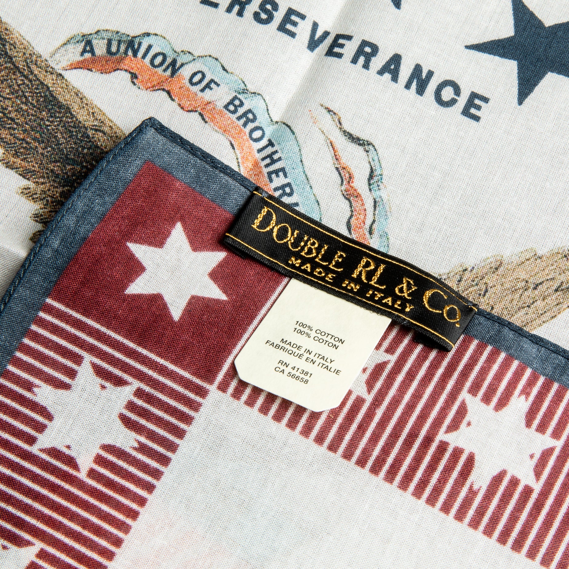RRL Harris Bandana red cream blue