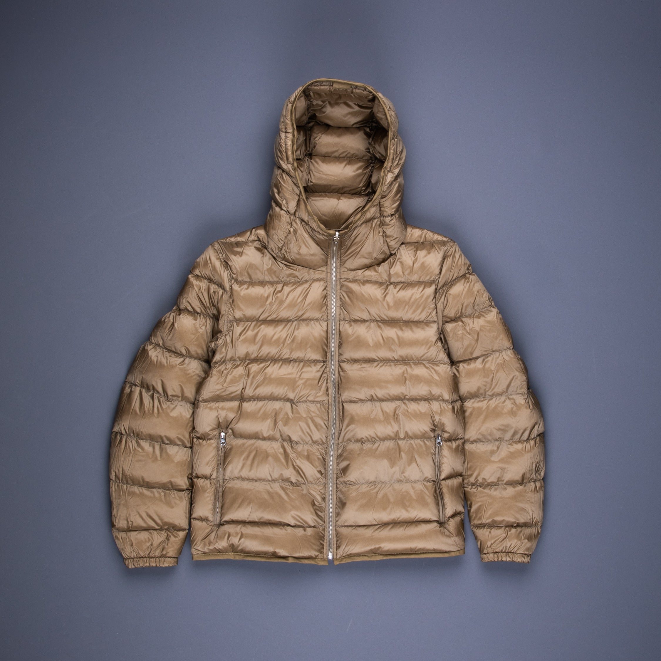 Ten C Hooded down liner with pockets Tan