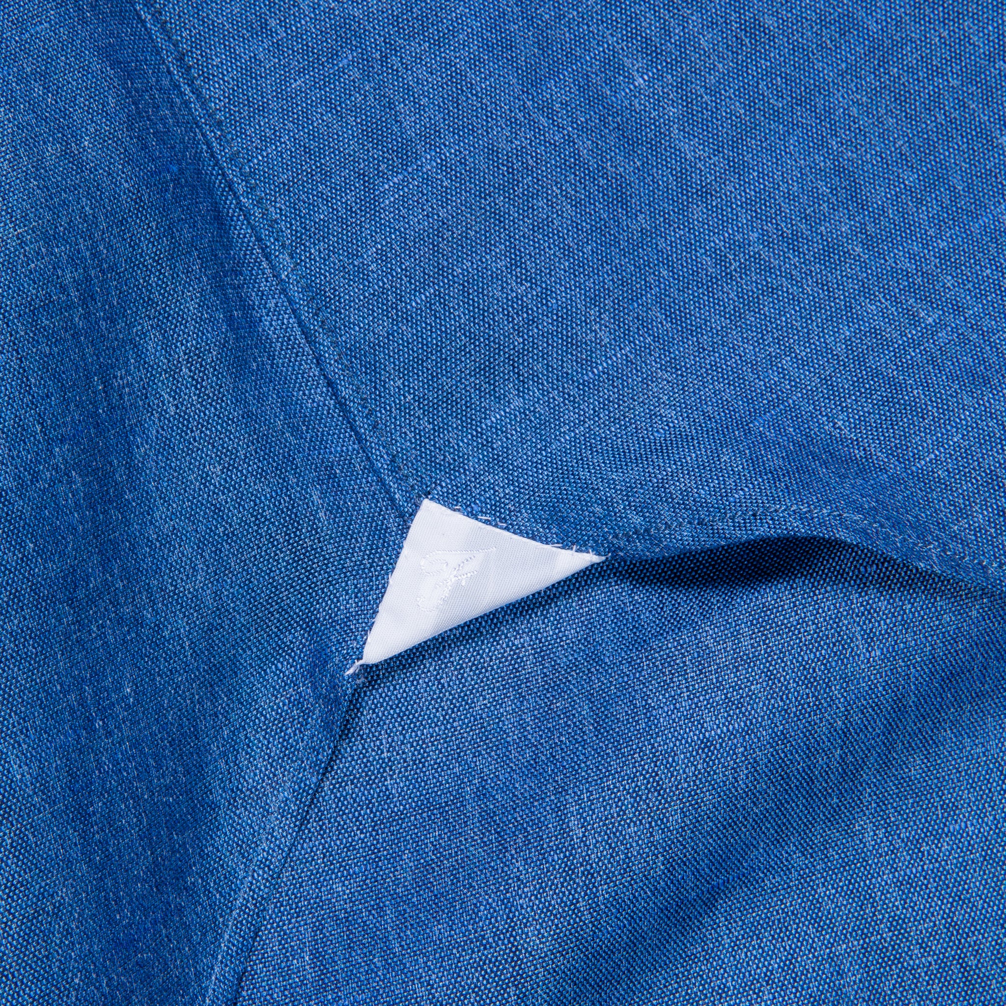 Finamore Napoli Collo Eduardo Carlo Riva Cotton Linen Chambray Shirt