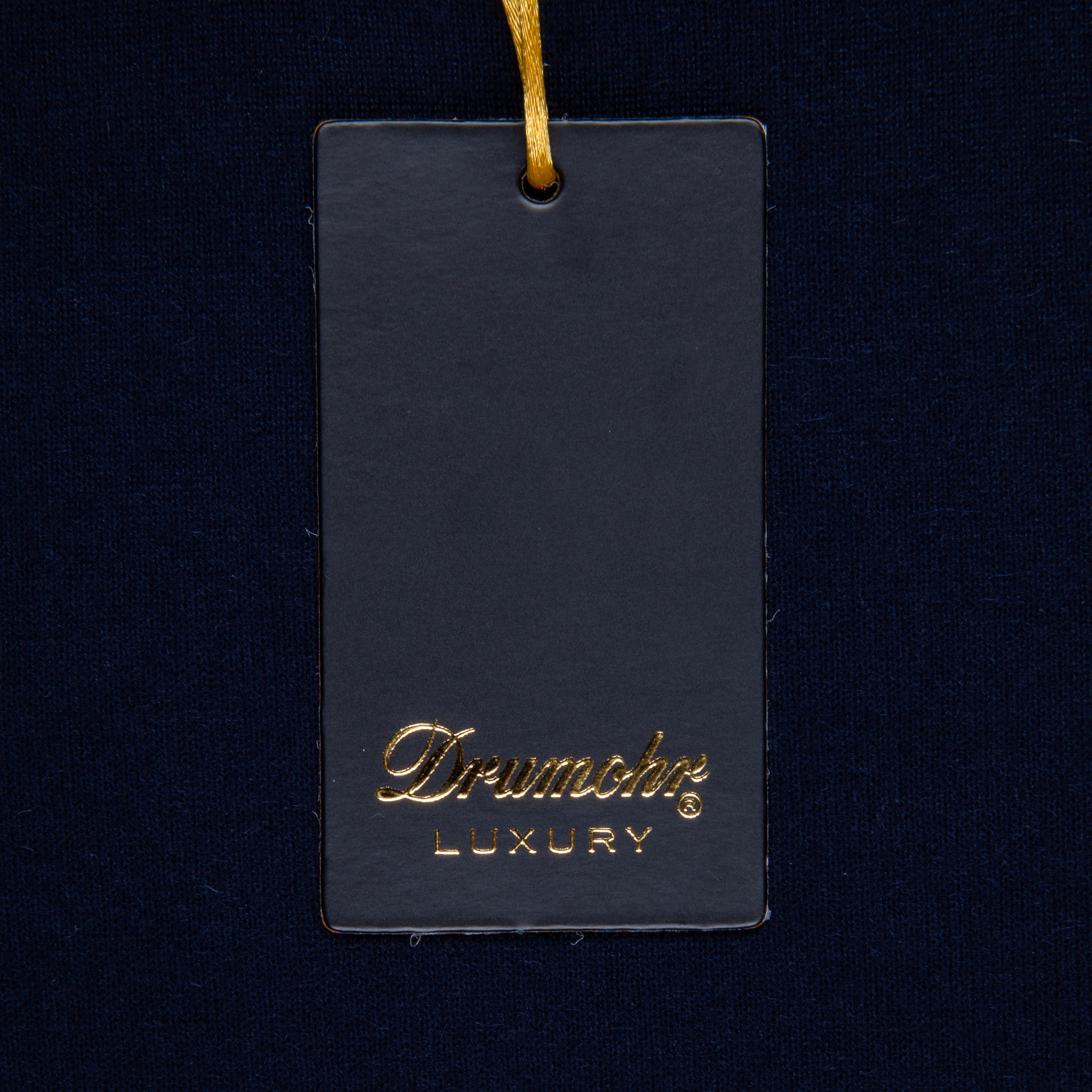 Drumohr Luxury 30G Cashmere Crew Neck Blu Notte