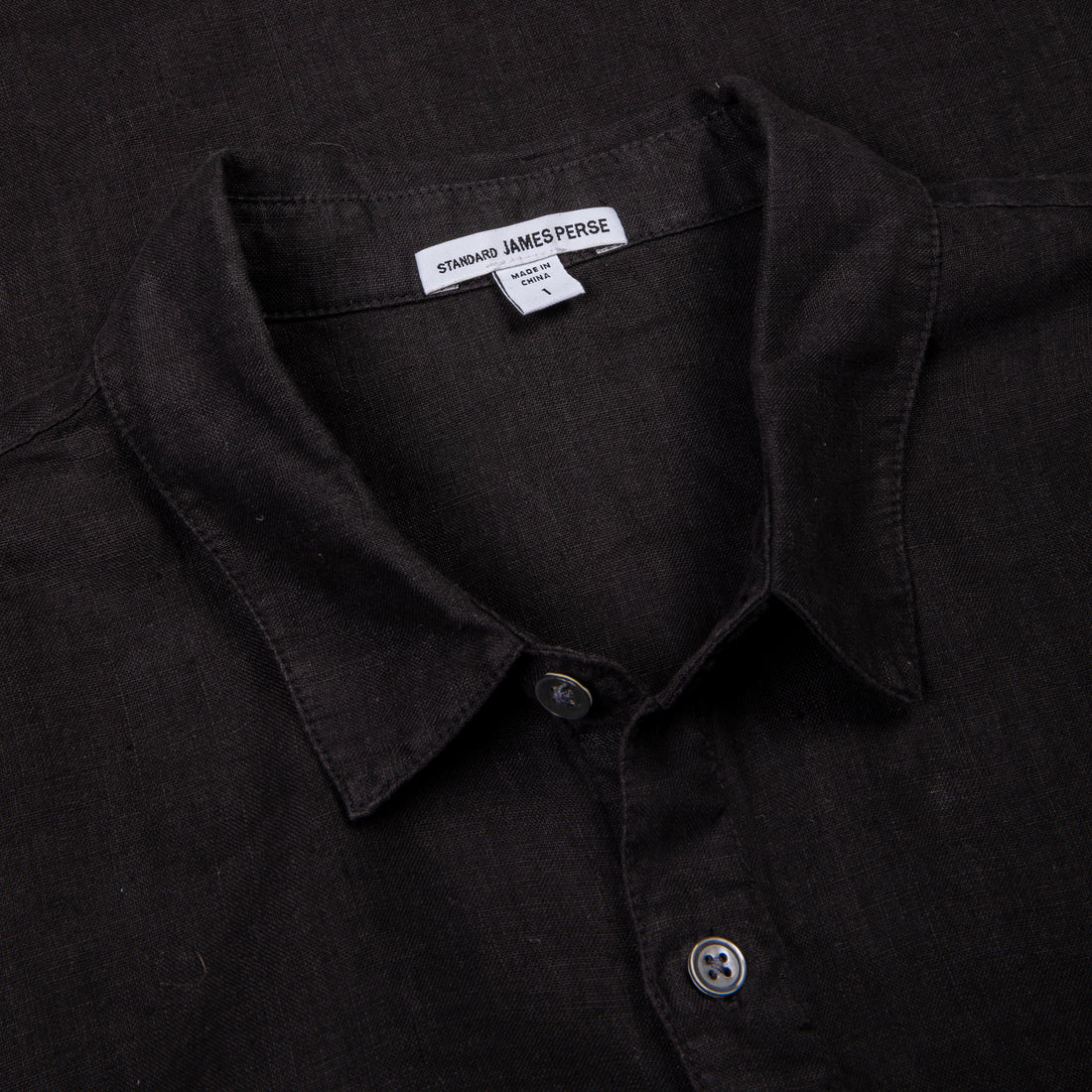 James Perse Classic Linen shirt Black