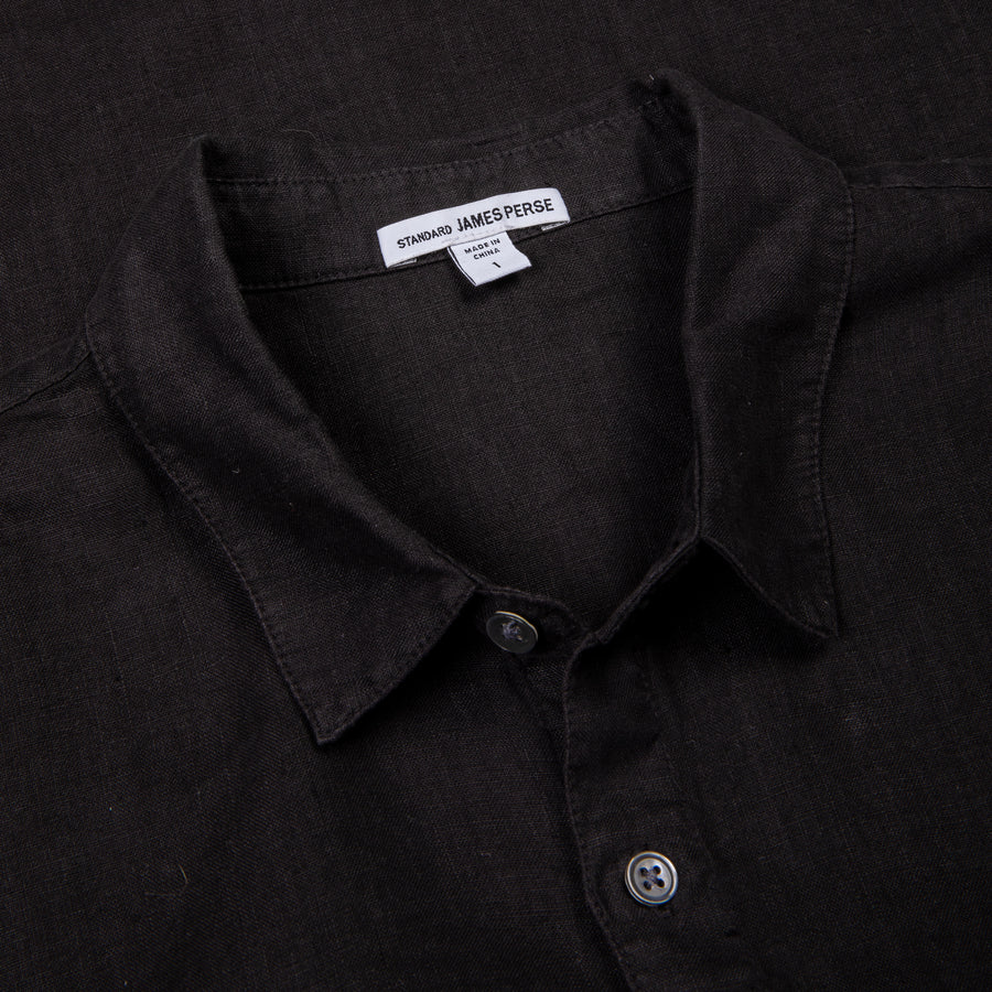 James Perse Classic Linen shirt Black