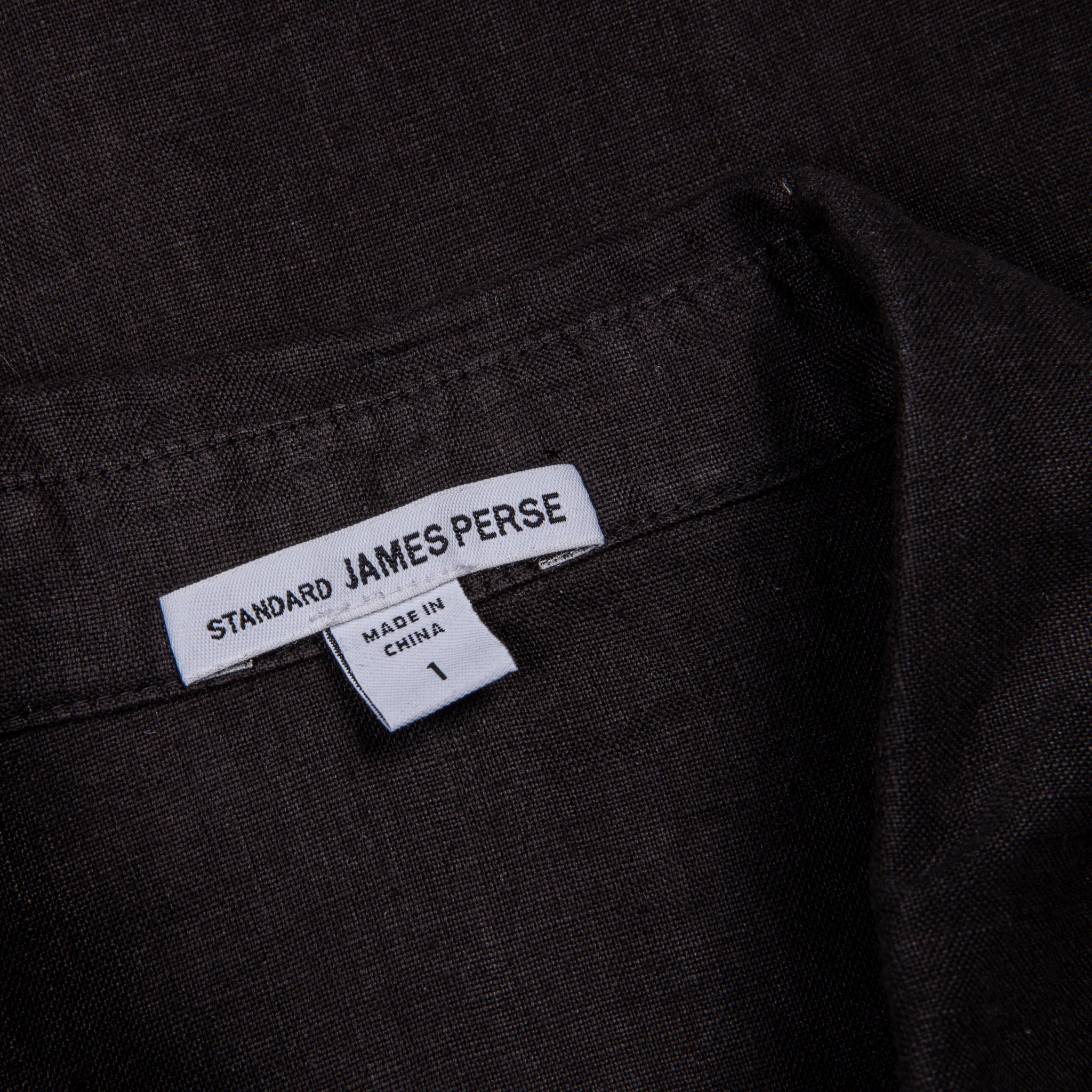 James Perse Classic Linen shirt Black