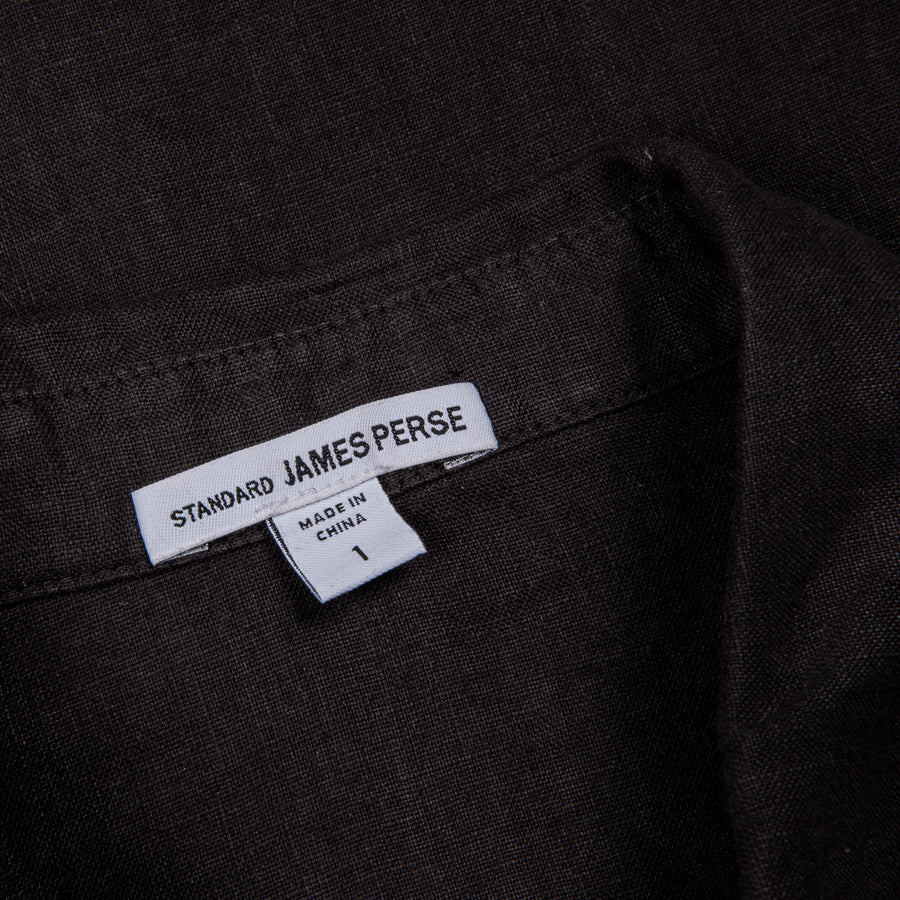 James Perse Classic Linen shirt Black