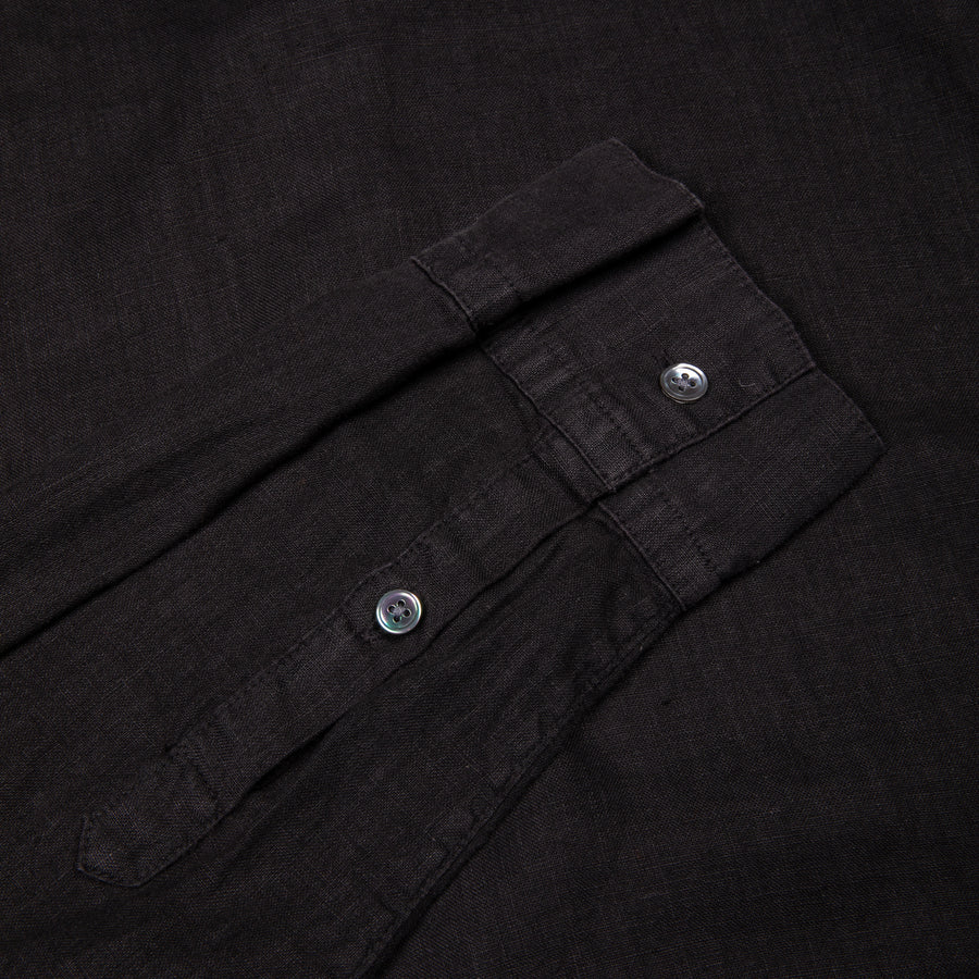 James Perse Classic Linen shirt Black