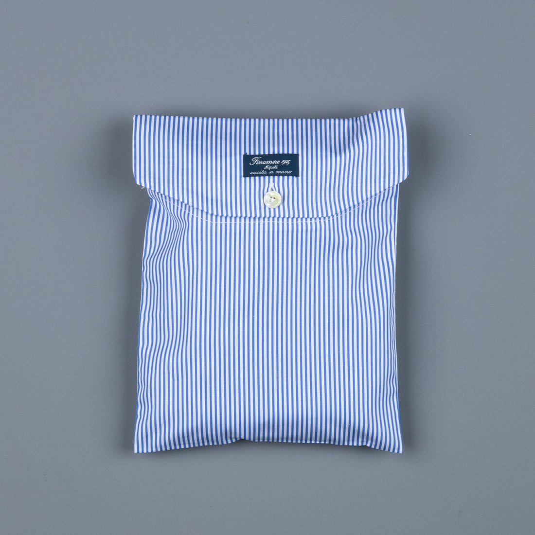 Finamore Boxer Alumo poplin Blue Navy Stripe