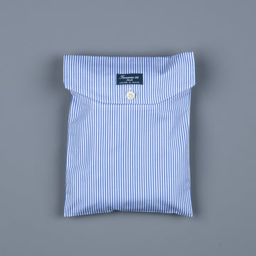 Finamore Boxer Alumo poplin Blue Navy Stripe