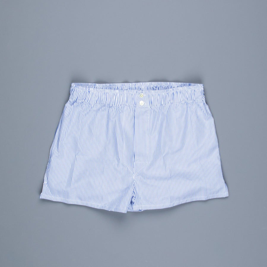 Finamore Boxer Alumo poplin Blue Navy Stripe