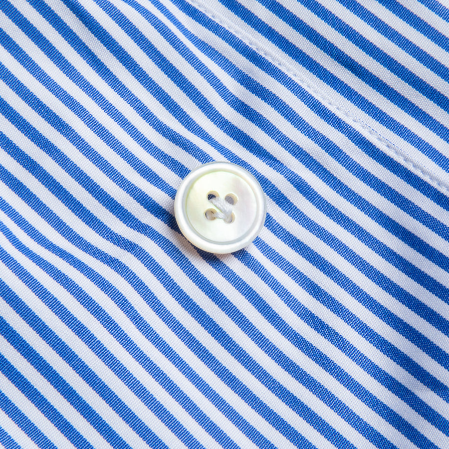 Finamore Boxer Alumo poplin Blue Navy Stripe