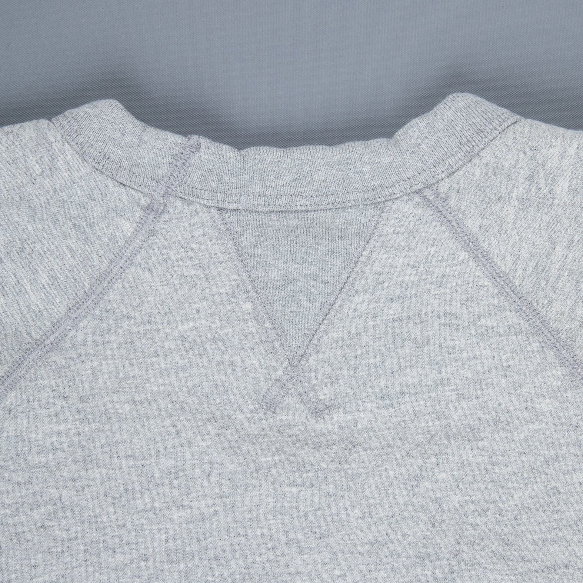 Velva Sheen 10oz Raglan &quot;WV&quot; Sweat H Grey