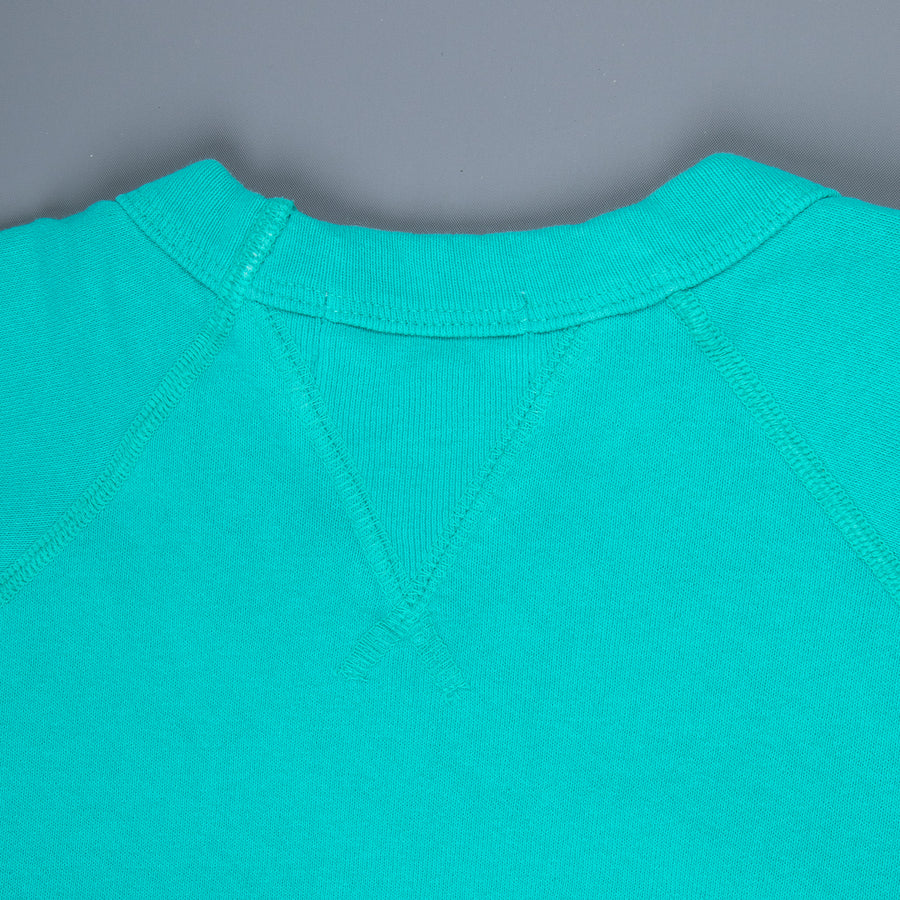 Velva Sheen 10 Oz Raglan "WV" Sweat Turquoise