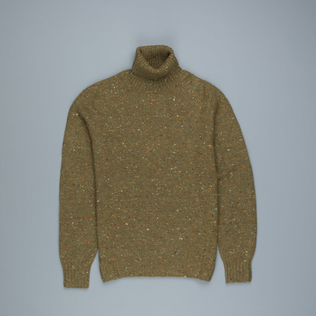 Drumohr Sherwood Turtle Neck Donegal Oliva