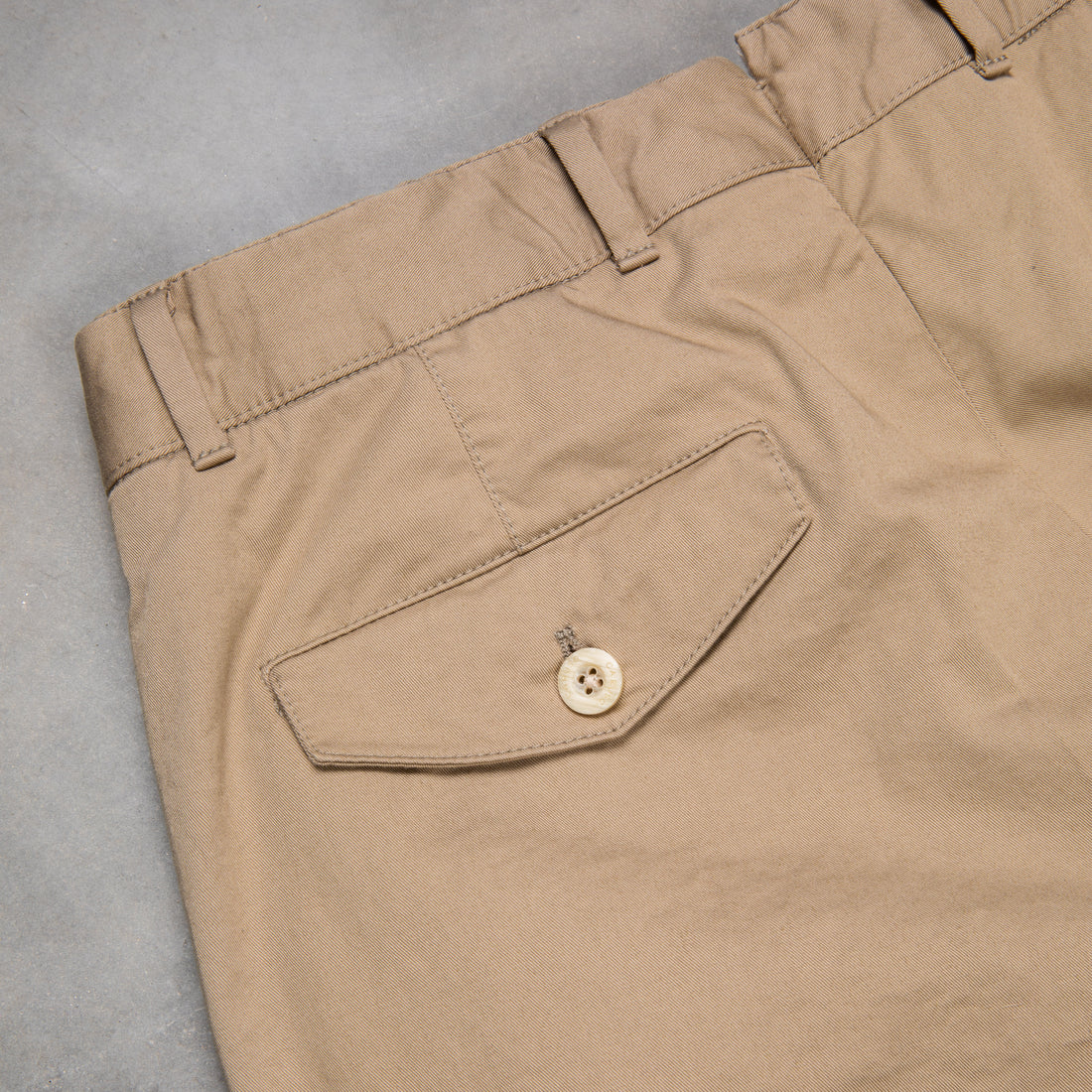 Caruso Cotton Pants Khaki Washed