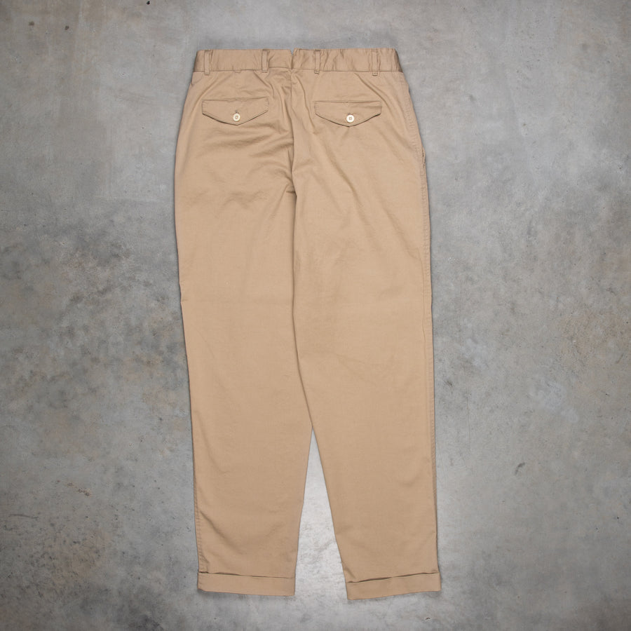 Caruso Cotton Pants Khaki Washed