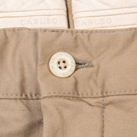 Caruso Cotton Pants Khaki Washed