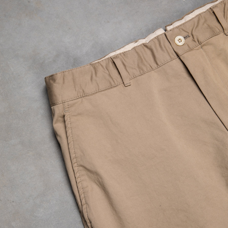 Caruso Cotton Pants Khaki Washed