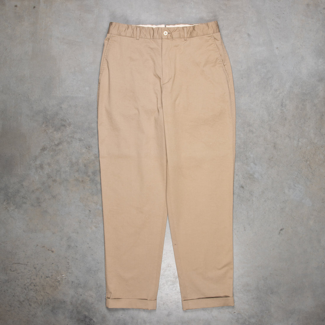 Caruso Cotton Pants Khaki Washed