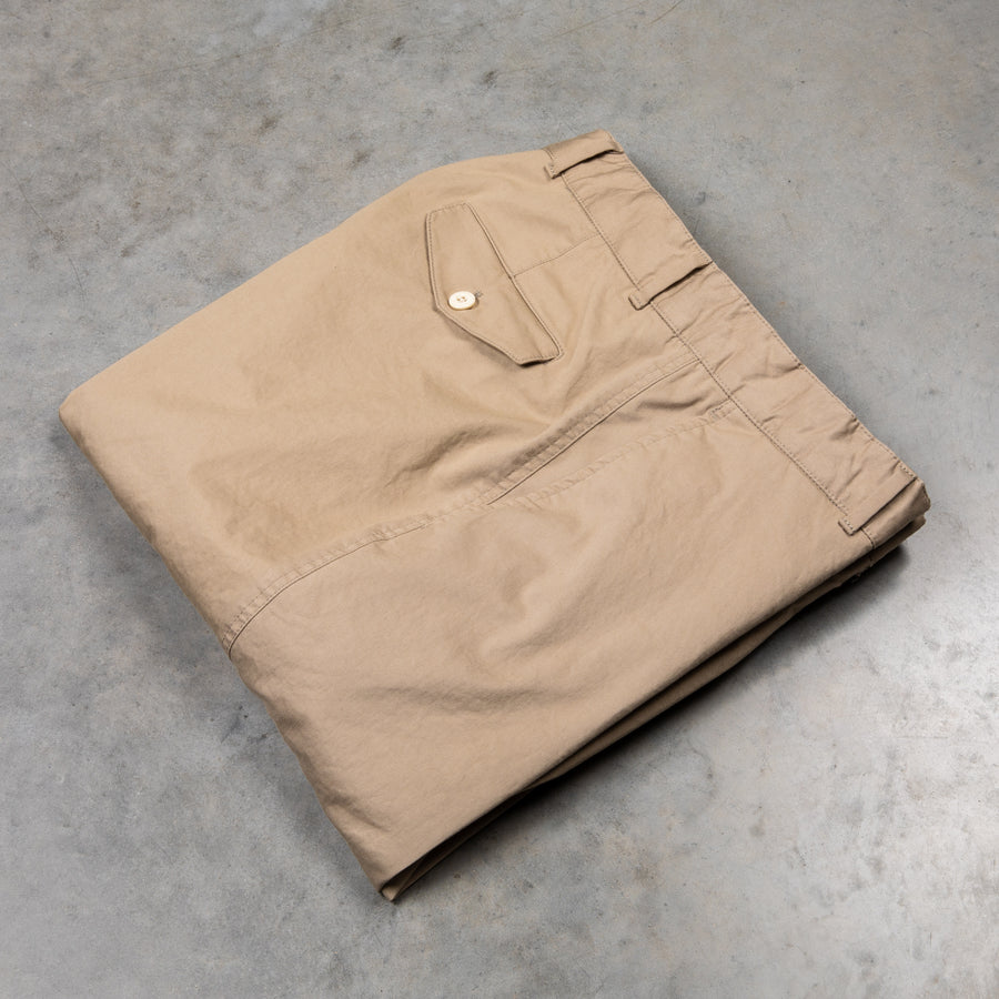 Caruso Cotton Pants Khaki Washed