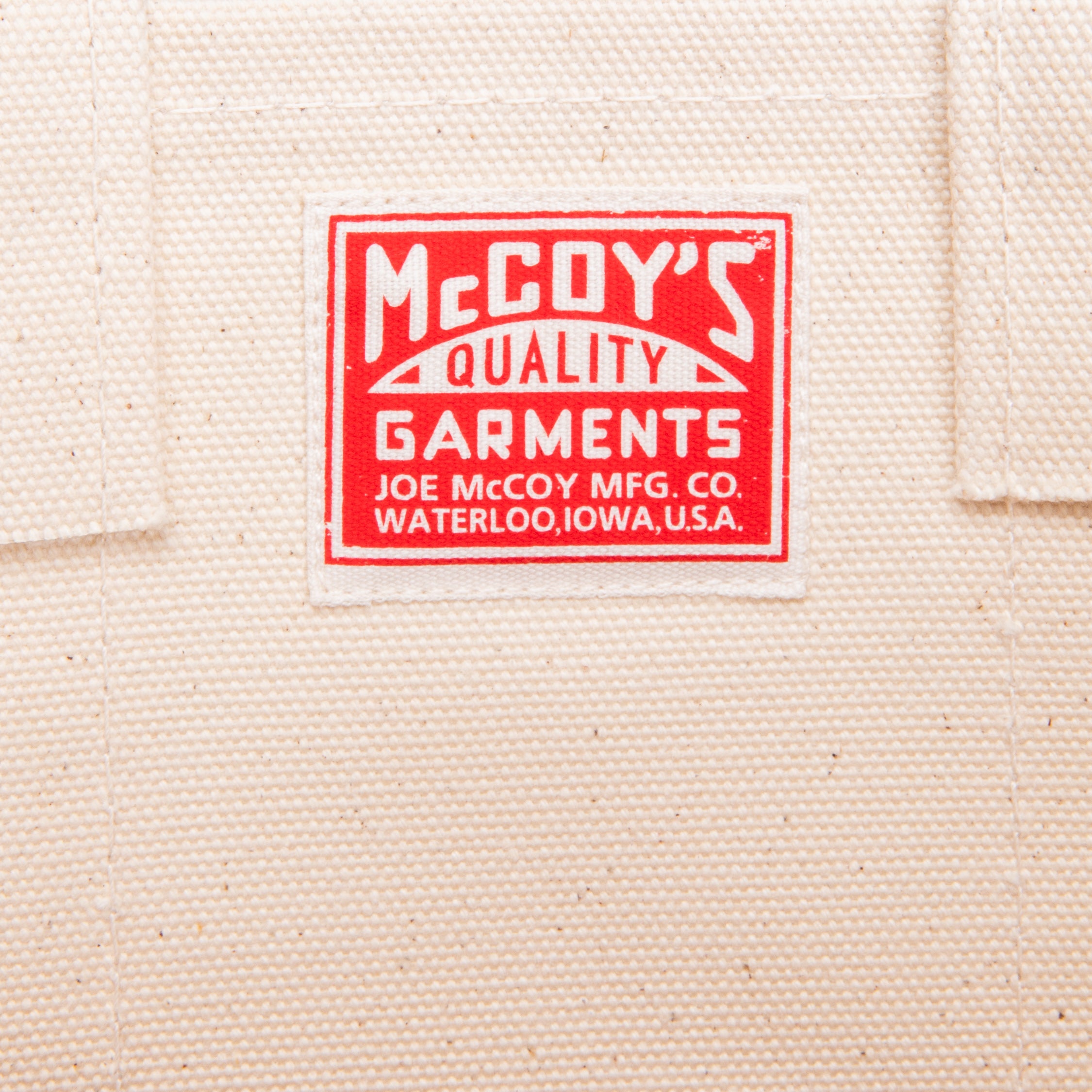 The Real McCoy&#39;s Canvas Tote Bag Medium Natural