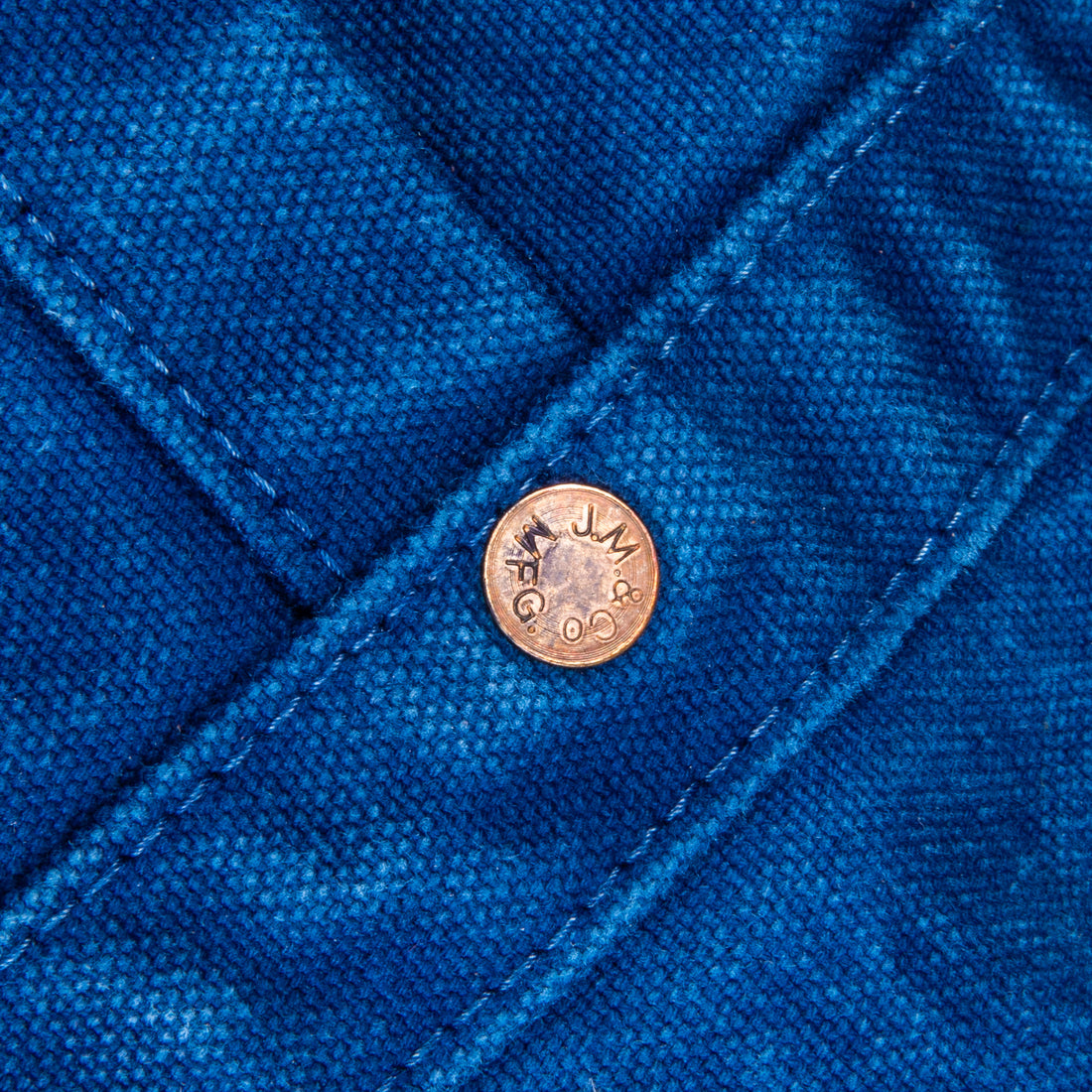 The Real McCoy's Coal Tote Indigo Dyed