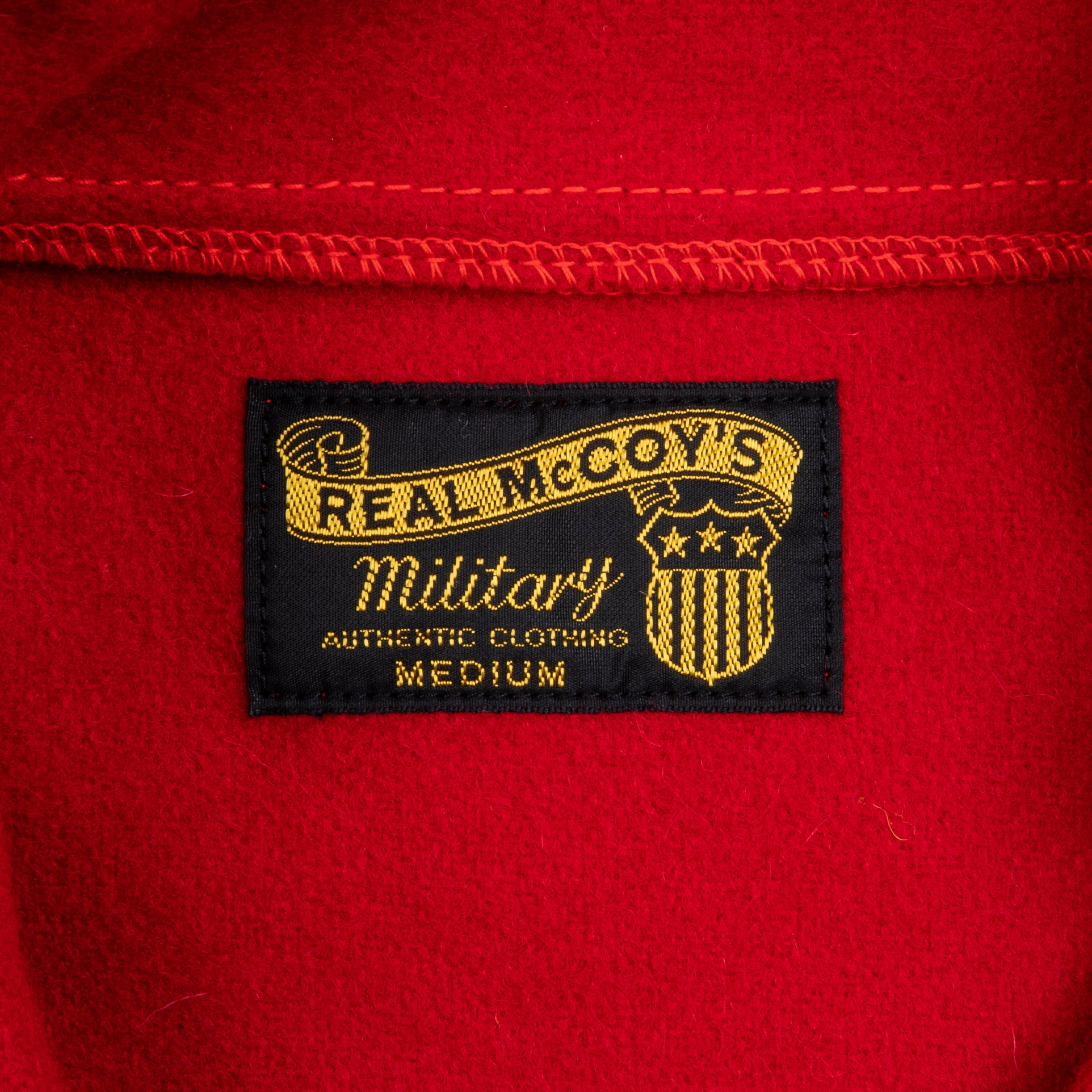 The Real McCoy&#39;s Militairy Souvenir Overshirt Wool Red