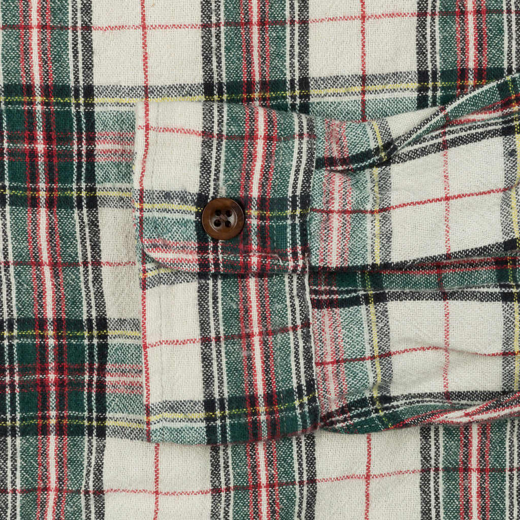 RRL Matlock Shirt Cream Tartan Plaid