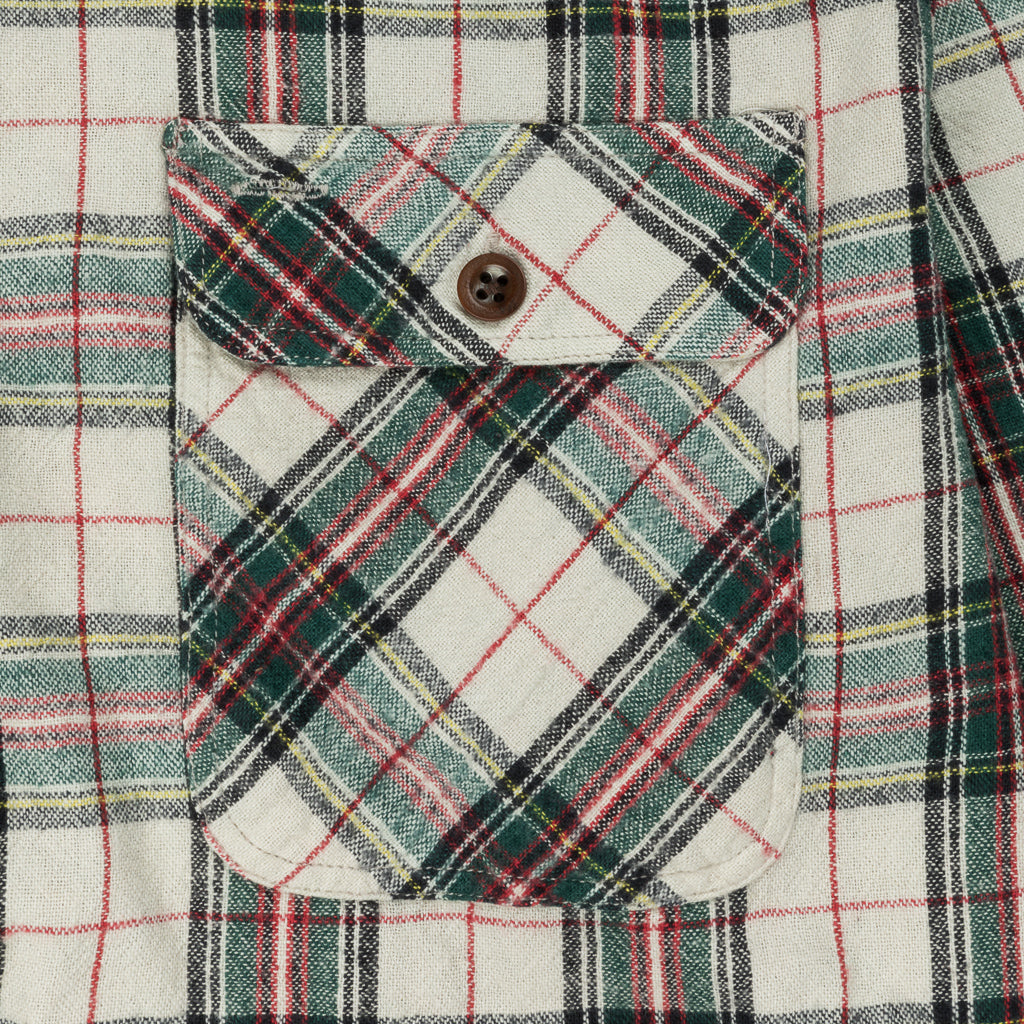 RRL Matlock Shirt Cream Tartan Plaid