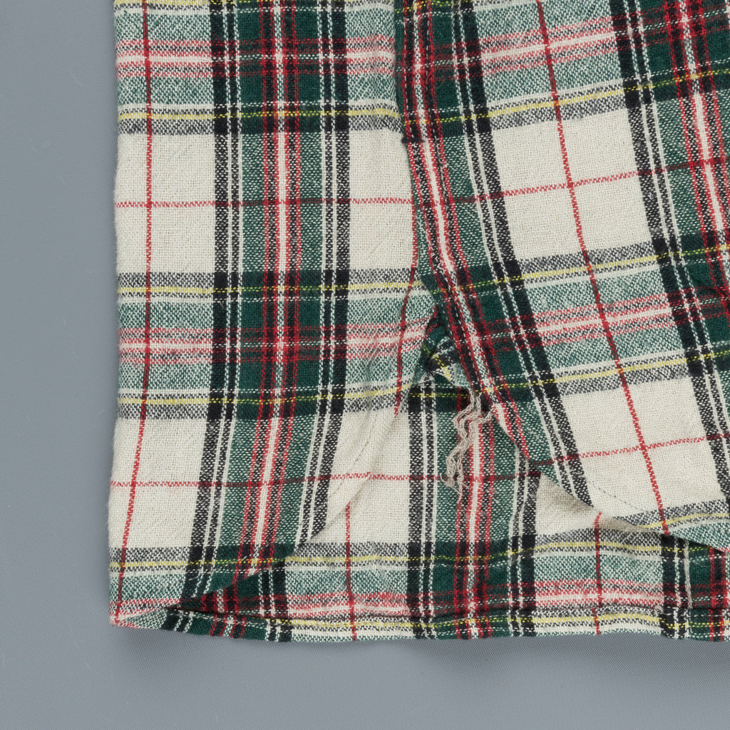 RRL Matlock Shirt Cream Tartan Plaid