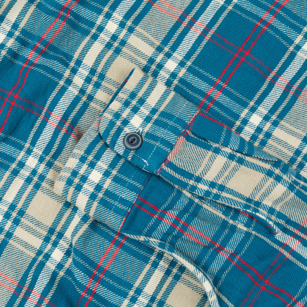 RRL Matlock Shirt Teal Red Plaid